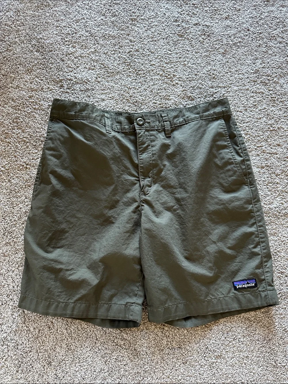 Patagonia Men's Olive Utility Flat-Front Shorts